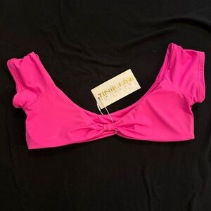 NWT TiniBikini Short Sleeved Swim Top
